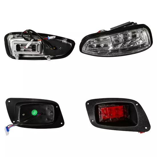 EZ-GO RXV 2016+ GOLF CART LED High / Low Beam LIGHT KIT Headlights Taillights