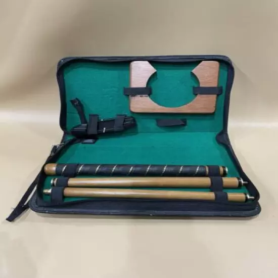 Vintage Portable Travel Golf Putter Set In Carry Case