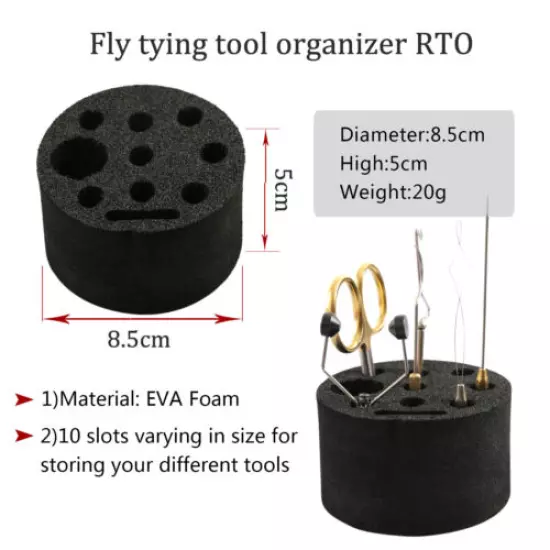 Maxcatch Fly Tying Tool Organizer/Station/Bar Tool Post Caddy Rotating DIY 