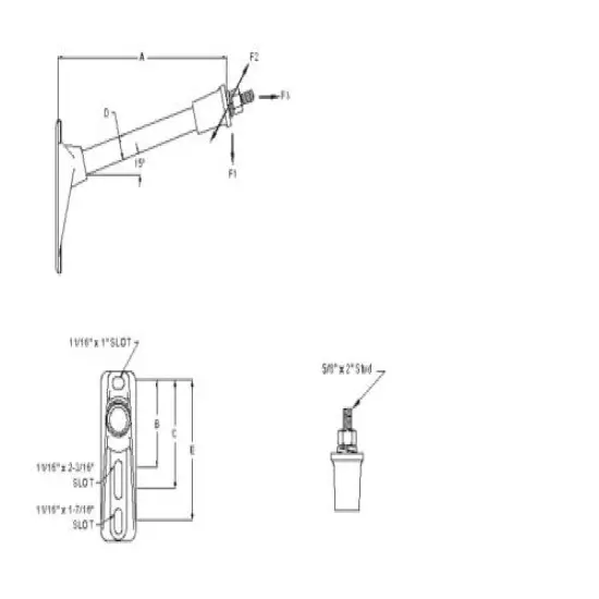 MacLean 15 degree Standoff for Fiber Optics (GPB-5568M-CR)