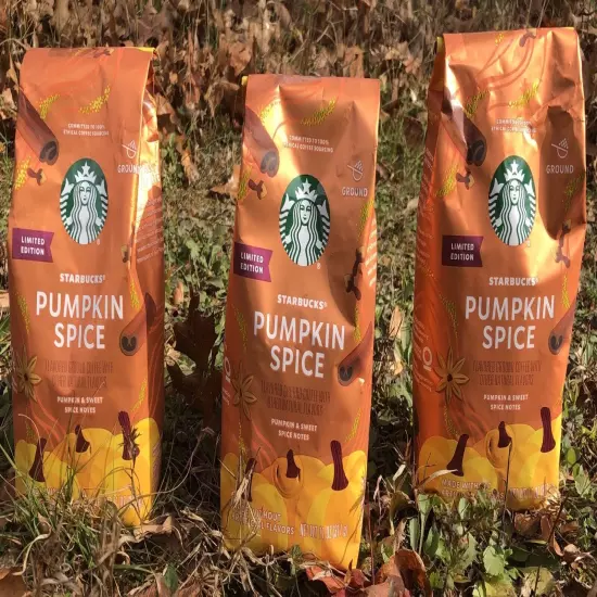 3X STARBUCKS LIMITED EDITION PUMPKIN SPICE w/ SWEET SPICE Ground Coffee 11 Oz