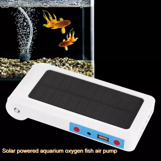 Solar Powered Waterproof USB Oxygenator Aerator Air Pump Oxygen For Outdoor P AN