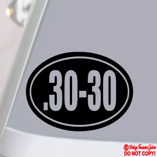 .30-30 Vinyl Decal Sticker Car Window Gun Ammo Rifle Case Safe Storage Box Label