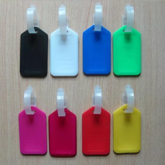 10 Travel Luggage Bag Tag Plastic Suitcase Baggage Office Name Address ID Label