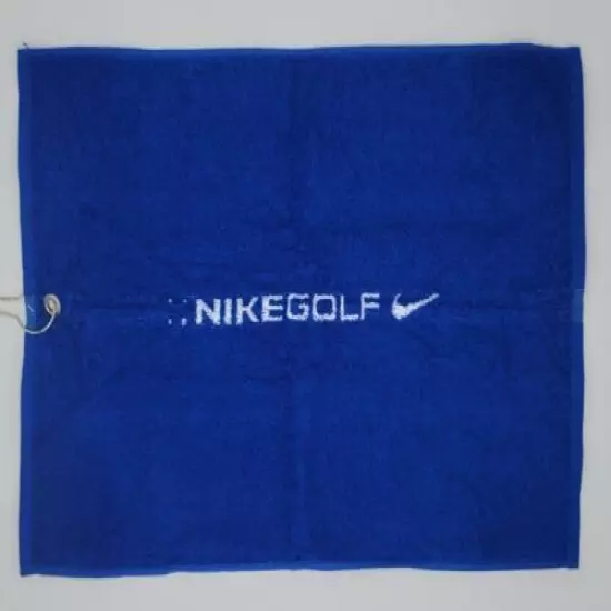 Nike Golf "NikeGolf" Caddy/Club Towel 100% Cotton Blue w/ Bag Hook Swoosh