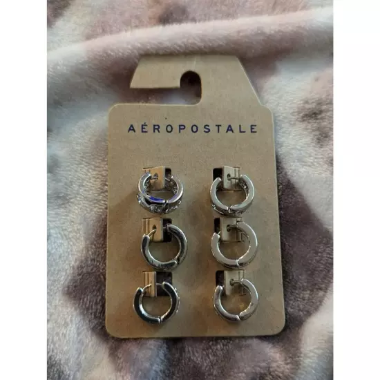 Aeropostale 3 pack of hoop earrings