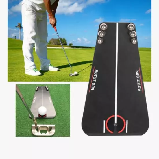 Golf Putting Trainer Eyeline Alignment Mirror Putter Exerciser Aid Practice Tool