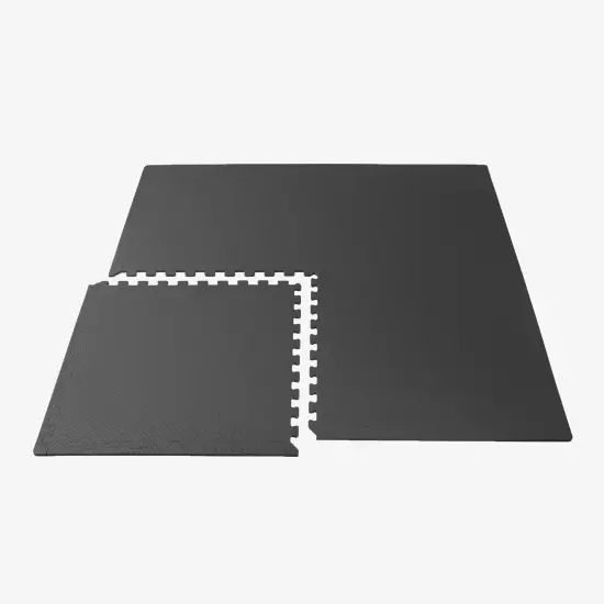 3/8 Inch Thick Multipurpose Exercise Floor Mat with EVA Foam, Interlocking Ti...