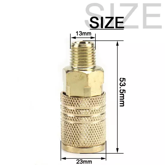 2/4/8Pcs 1/4'' NPT Brass Air Tool Couplers Accessories Quick Coupler Connector