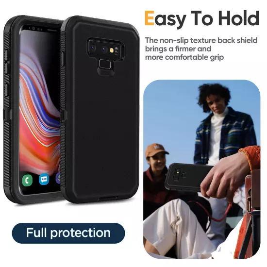 For Samsung Galaxy Note 9 Heavy Duty Shockproof Phone Case Cover / Belt Clip