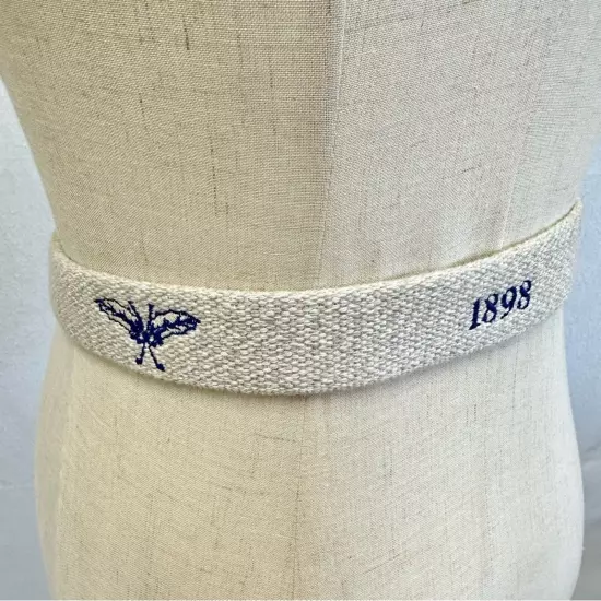 Peter Millar Hollywood Golf Club Logo 1989 Cotton Canvas Belt Mens Size 40