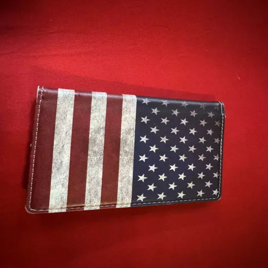 USA Flag Passport Holder Excellent Condition Free Shipping USA Seller