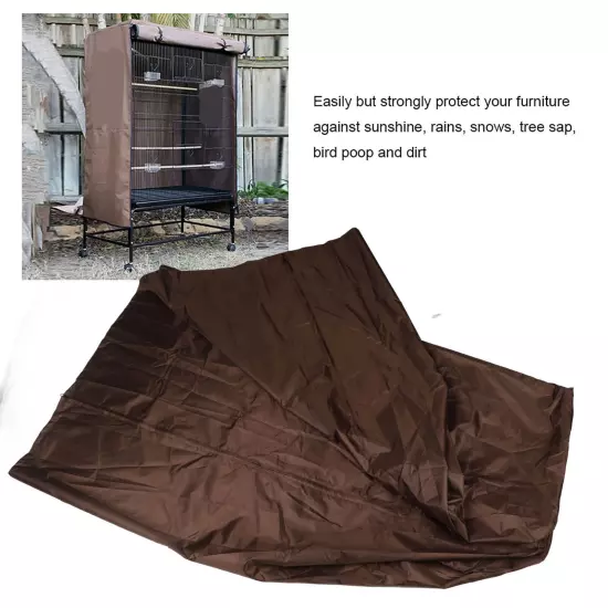 Outdoor Garden Patio Waterproof Canopy Birdcage Cover Dustproof Cover Furnit JY