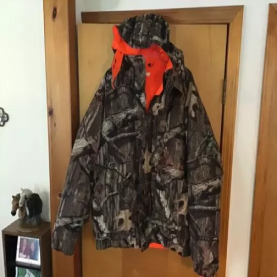 Bushmaster Men's XL Insulated Reversible Camo/Blaze Orange Hunting Jacket #IB-L