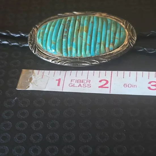 Pete Sierra Bolo Tie Cobble Stone Navajo