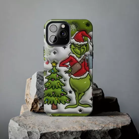 Grinch Tough Phone Cases Samsung S20 S21 S22 S23 Iphone 15 14 13 12 11