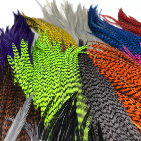 HARELINE HALF ROOSTER CAPES - Fly Tying Neck Hackle Feathers Hair Extension NEW!