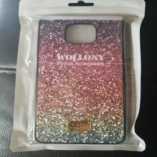 Wollony Moto G Power 2021 phone Case Shinning Purple iPhone Cover 