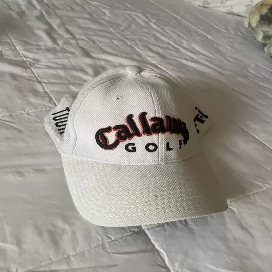 Lot of 3 Golf Hats Caps 2 Callaway White Redhead Green Dad Hat Adjustable