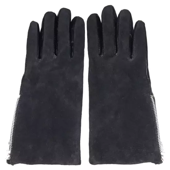 Target lined black leather & suede gloves w/40g Thinsulate size S-M