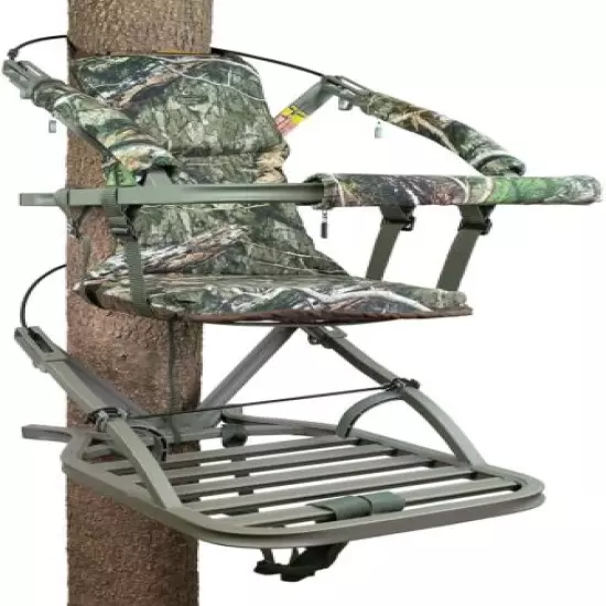 Climbing Tree Stand, Aluminum Construction, Concealed, Silent, Comfortable, 