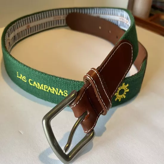 PETER MILLAR- Woven/Embroidered Golf Belt-38-Las Campanas-Sante Fe NM Course