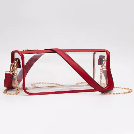 UNNI Transparent Clear Rectangle Stadium Concert Crossbody Bag