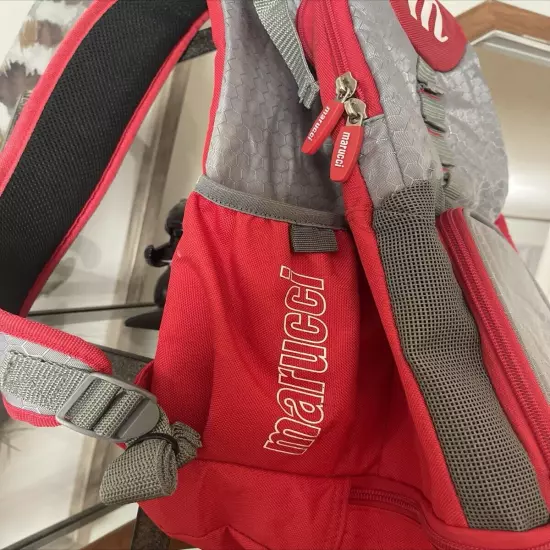 Red and Gray Marucci Sports Backpack