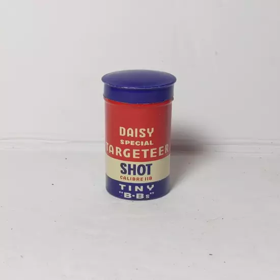 Vintage 1950’s 118 Cal. Daisy Special Targeteer Shot B.B. Empty Tin