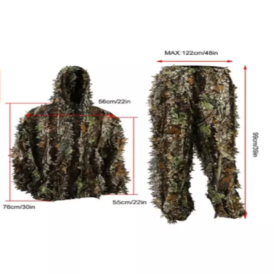 Ropa De Camuflaje Para Caza 3D Completa Camouflage Hunting Clothes Green Suit