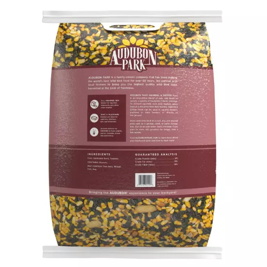 Audubon Park Squirrel & Critter Food, Dry, 1 Count per Pack, 15 lbs.