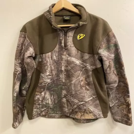 SCENT Blocker Men’s Size Medium Fleece Tree Camo Sweatshirt Hunting Fishing Hike