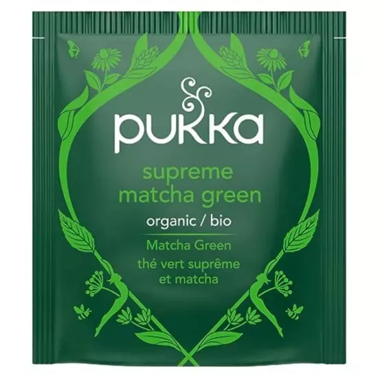 4 Pack Herbs Supreme Matcha Green Organic Herbal Tea, Energizing Infusion 20ct