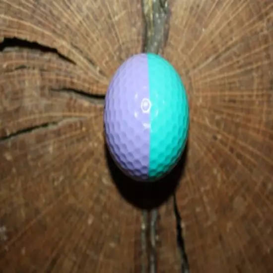 VINTAGE LAVENDER AND TEAL PING GOLF BALL 