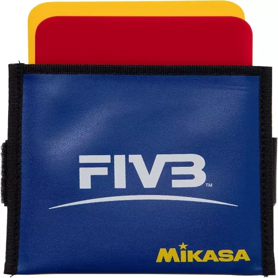 MIKASA Volleyball Warning Card for Referee VK Yellow/Red