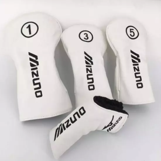 Golf Driver Fairway Wood Hybrid Mizuno On Green Iron Putter Head Cover Set