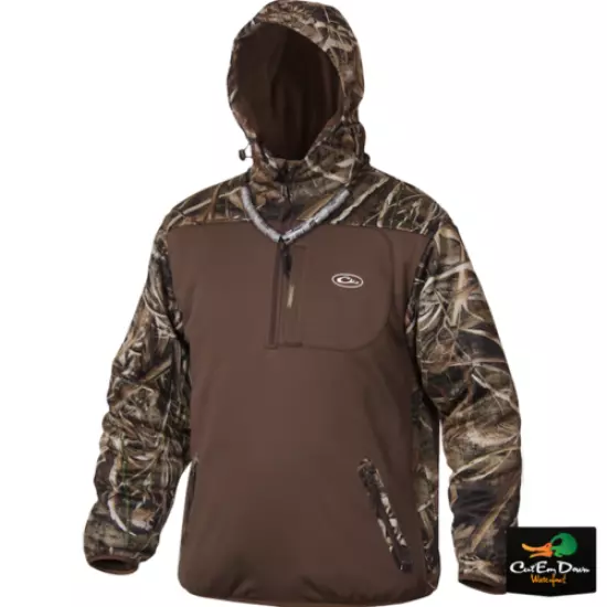 DRAKE WATERFOWL MST ENDURANCE SOFT SHELL CAMO HOODIE PULLOVER