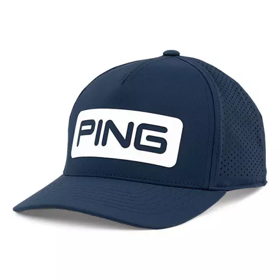 New Ping Tour Vented DELTA Navy/White Adjustable Snapback Hat