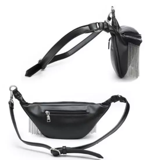 Fashion Women Waist Fanny Pack Belt Bag Tassel Small Cell Phone Key Bag Purse