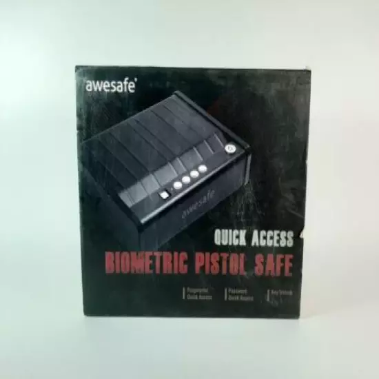 awesafe Gun Safe with Fingerprint Identification and Biometric Lock PREOWNED