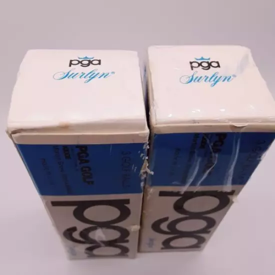 NOS Vintage PGA 2 Golf Balls 2 sleeves promotional Ogen Estropipate Abbot bin O