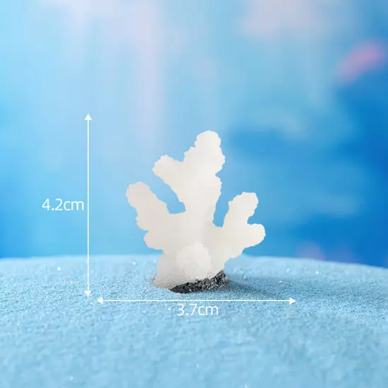 Cute Micro Colorful Artificial Coral Mermaid Resin Ornament Fish Tank Decorat Sn