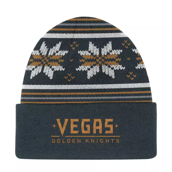 Vegas Golden Knights Grey Culture Head Logo Cuffed Knit Hat