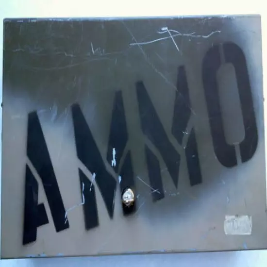 LOCKING METAL CAMO AMMUNITION BOX