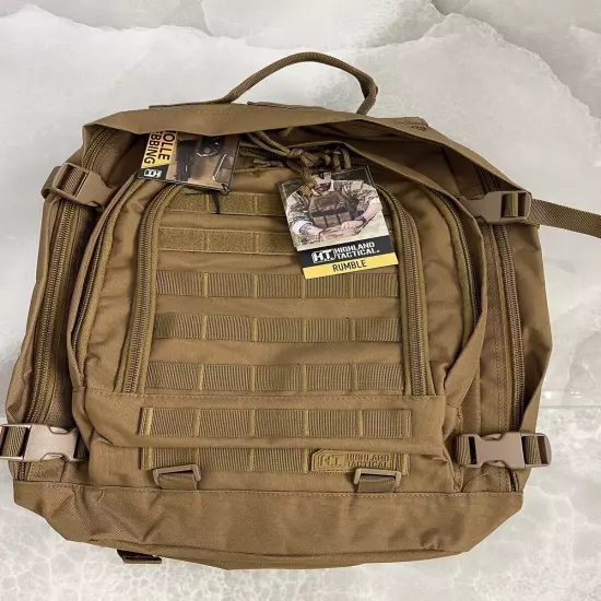 Highland Tactical Rumble Backpack - Dark Desert. BRAND NEW Military / Hunting