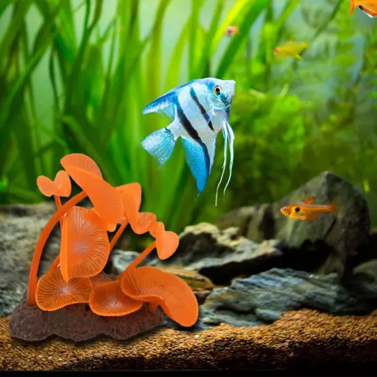 Coral Aquarium Landscaping Silicone Decoration for Realistic Simulation;