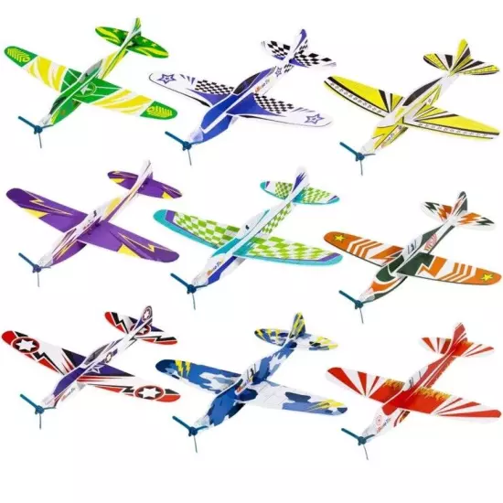 36pcs DIY Glider Planes Model Airplanes Kids Throwing Airplane Toy