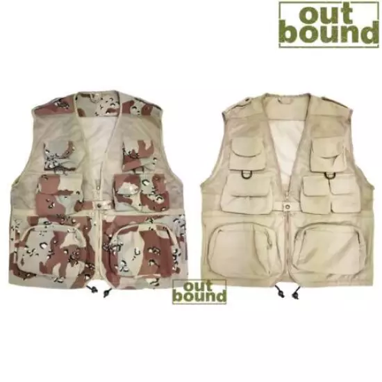 Army Vest Combat Tactical Military 6 Desert Multi Camo Fishing Hunting Waistcoat