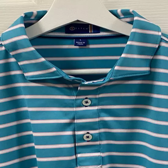 Stitch Golf Shirt/ Large