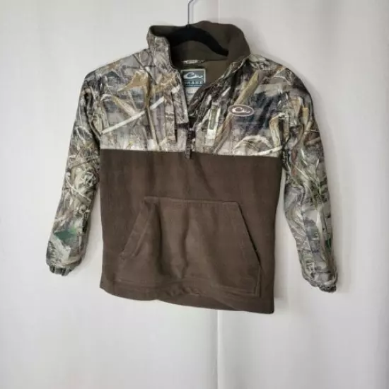 Drake 1/4 Zip Advantage Max 4 HD Camo men Sz 8 Youth magnattach Pullover jacket